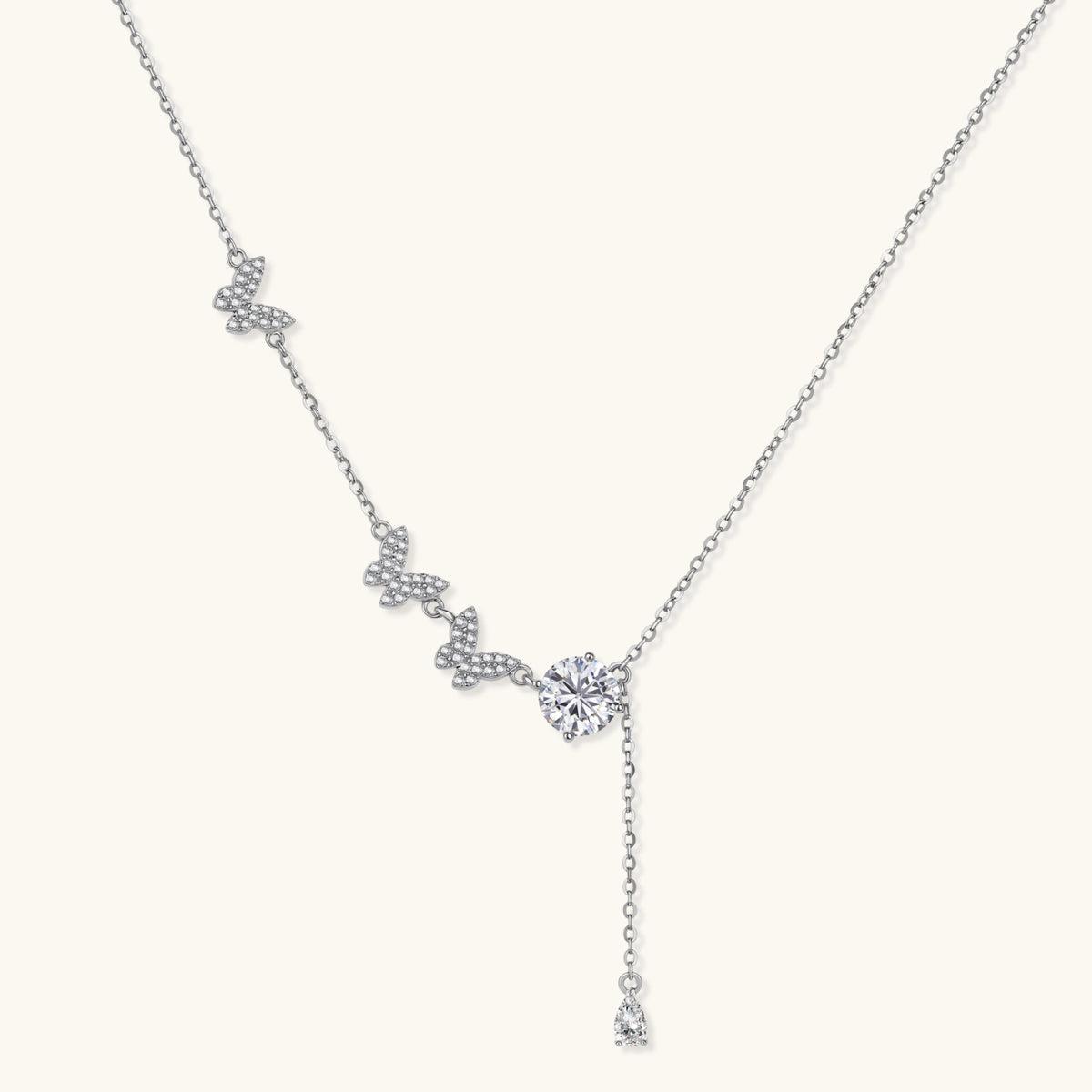 Flutter Dreams Butterfly Lariat Necklace