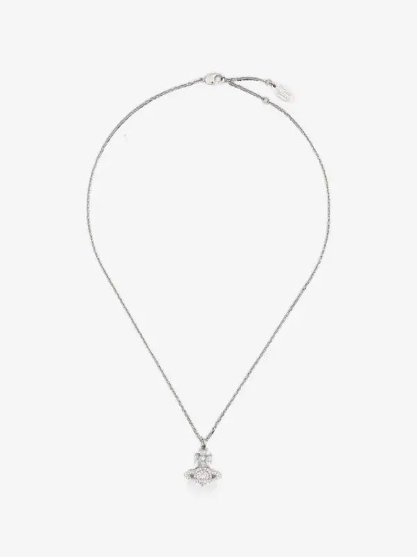 Vivienne Westwood Style Orb Moissanite Jewelry Set (Pendant Necklace & Earrings), view 2